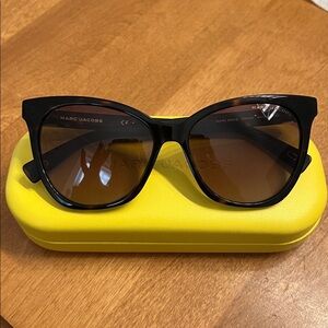 Marc Jacobs Black and Brown Sunglasses